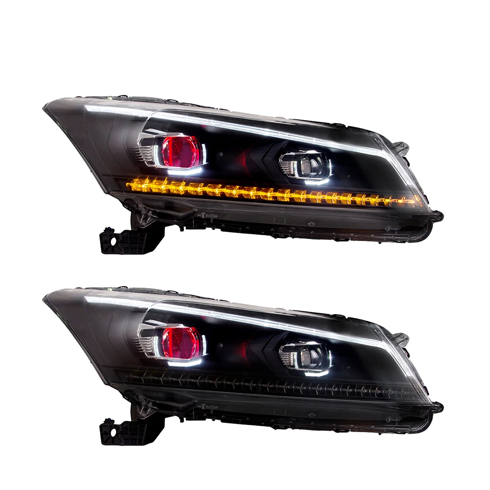 Vland Auto lighting system Head light lamp 2008-2013 Led Car Headlight For Honda Accord Headlamp details