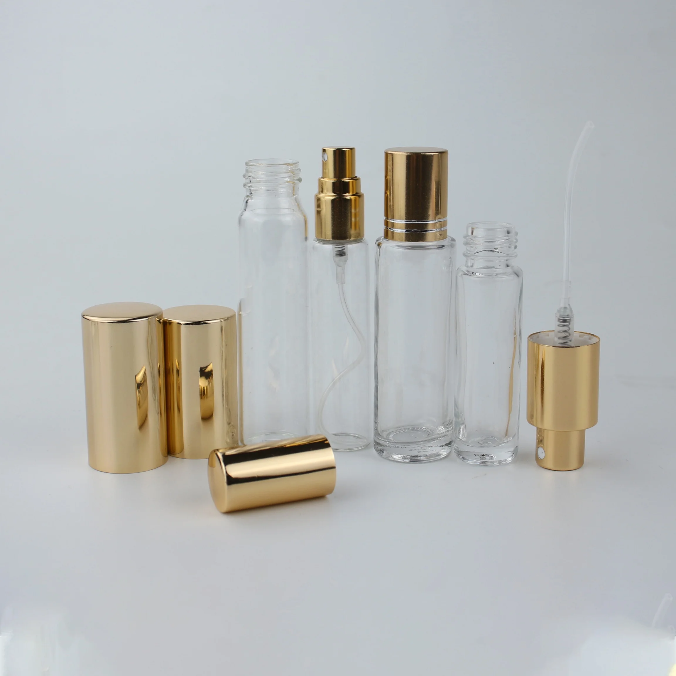 Customized Logo 20ml Perfume Bottle Amber Clear Spray Glass Bottles for sale