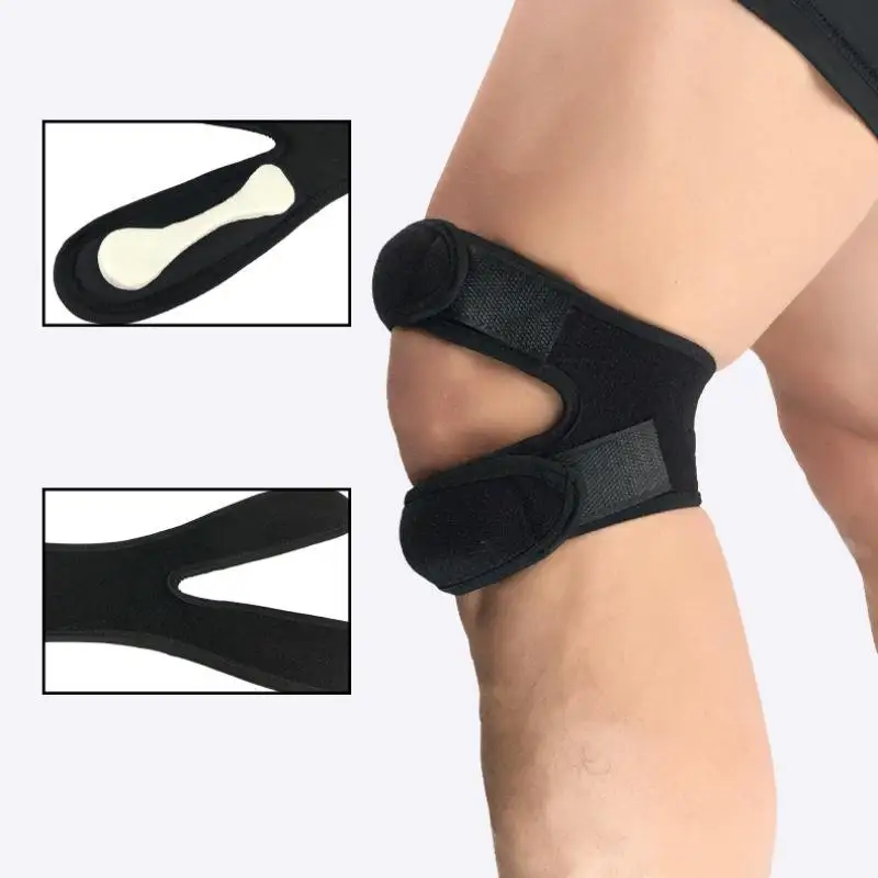 Supporto per ginocchio sportivo cintura per rotula nastro elastico per fasciatura cinturino sportivo ginocchiere fascia protettiva calcio basket ginocchiera sportiva