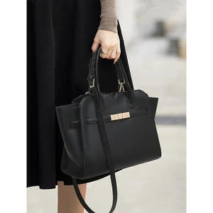 Brand designer luxury classic manufacturer business ladies handbag custom logo tote bag Pu leather shoulder bags women's handbag