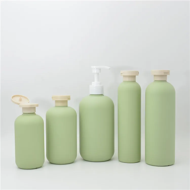 Custom Eco Friendly Hdpe 250ml Flat Round Squeeze Empty Plastic Lotion