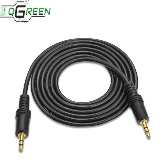 Stereo AUX 3.5mm Cables Gold-plated Audio Male to Male Black Gold Plated Carton Box OEM Multimedia Combination Stock 3.5M-3.5M