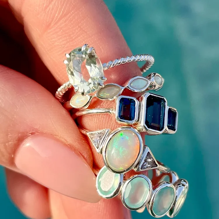 Casual rings sterling silver discount