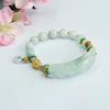 Green Myanmar Jade Pixiu Bracelet 8mm FC3062502