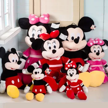 Wholesale Large Size Mickey And Minnie Plush Toys High Quality Valentines Day Plush Toys Kids For Gift