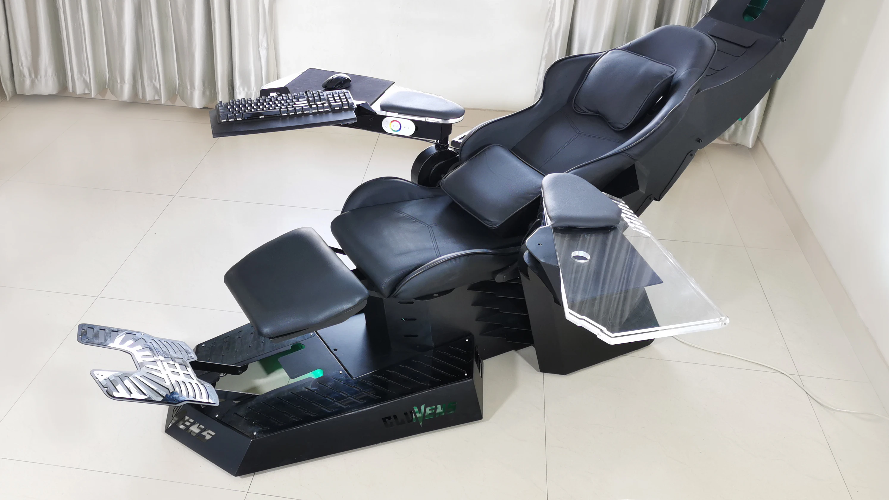 Hot selling CLUVENS UNICORN zero gravity recline J20 Veryon PC Chair with  heat and massage cockpit as predator thronos INGREM