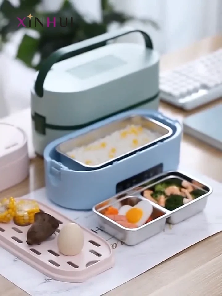 Smart Steaming Rice Cooker Bento Travel Electric Heater Lunch Box ...