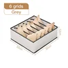 Organizador de 6 rejillas gris
