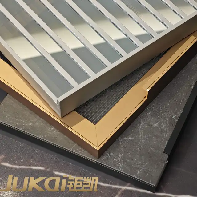 Jukai Direct Selling Fluted Glass Door Wardrobe Frameless Glass Cabinet Doors Aluminum Frame & Glass Cabinet Doors
