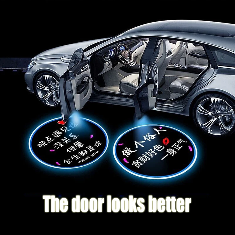 Universal Wireless Led Car Door Logo Laser Projector Light Courtesy