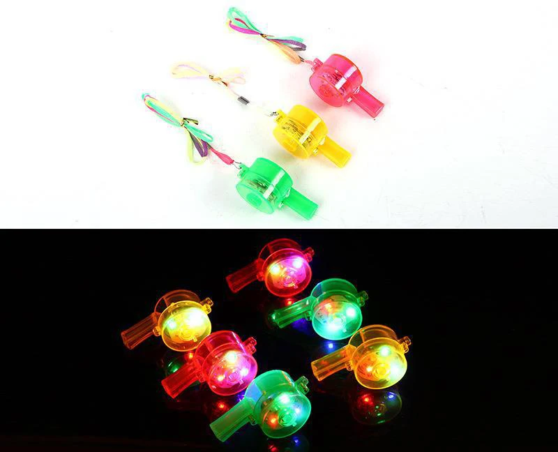 Promotional Price Led Light Up Whistle Carnival Party Flashing Whistle ...