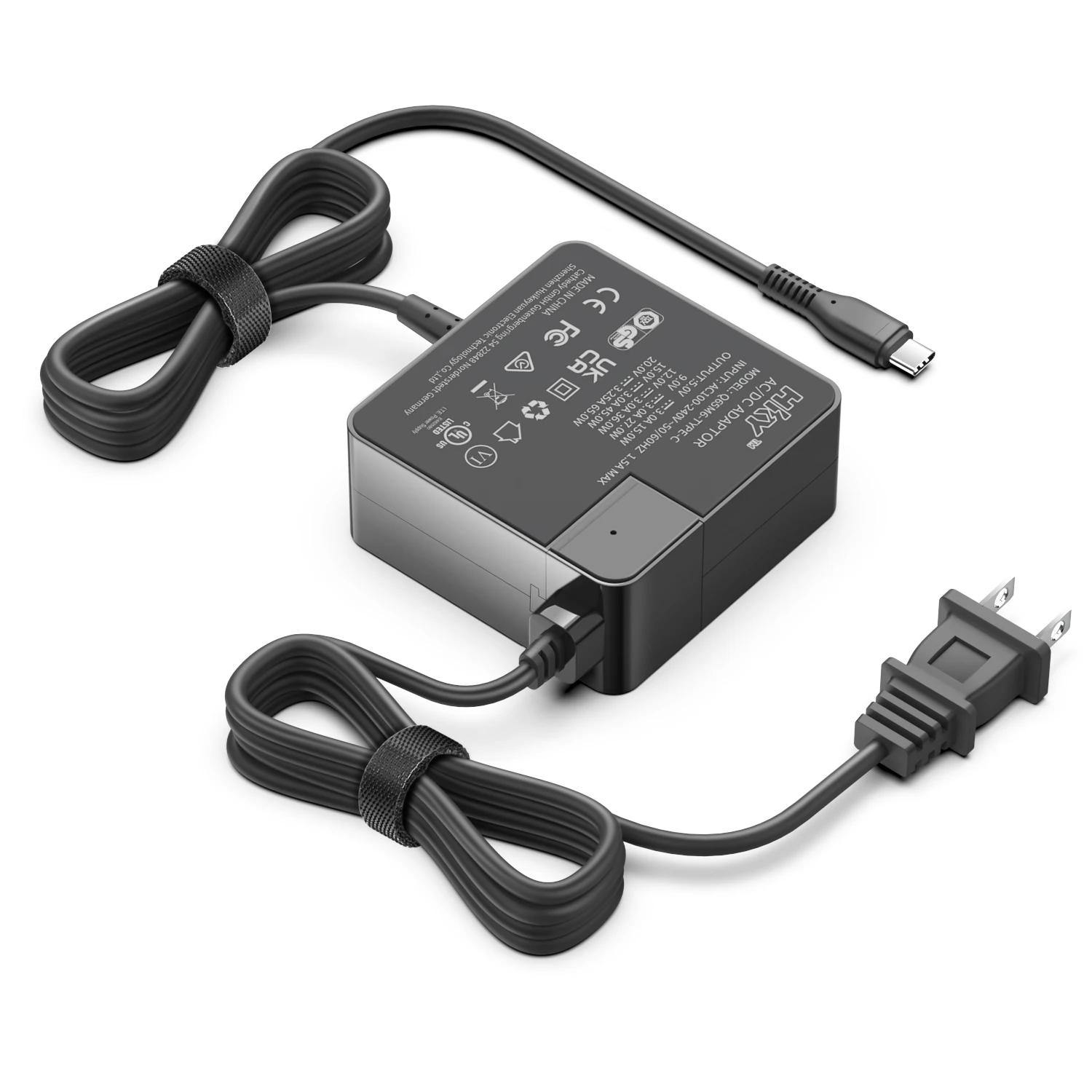 Caricabatterie Lenovo 65W USB-C Per Laptop ThinkPad - Adattatore Di Alimentazione AC Nero
