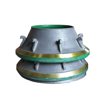 Casting Mining High Manganese Cone Crusher Mantle And Concave Bowl Liner Crusher Wear Parts