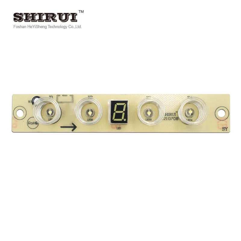 Electronics LCD Display 3 Speeds Kitchen Range Hood Electric Keyboard PCB Board Touch Switch for Household Application