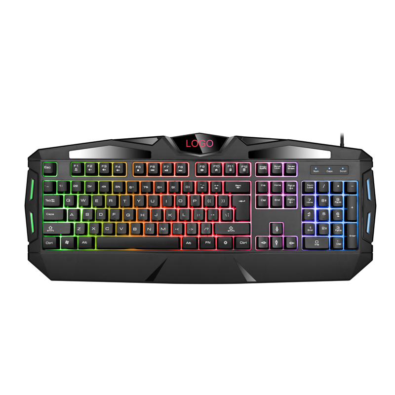 Многоцветная игровая мультимедийная USB Проводная игровая клавиатура с радужной светодиодной подсветкой для геймеров Q9