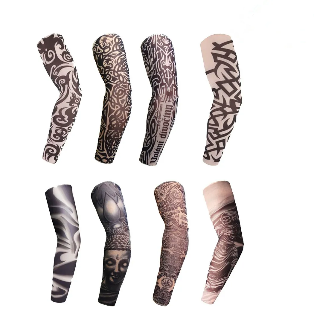 Manchons Bras UV UPF 50+ - 4 Manches Sport Protection Solaire Tatouages | Cyclisme, Golf, Running