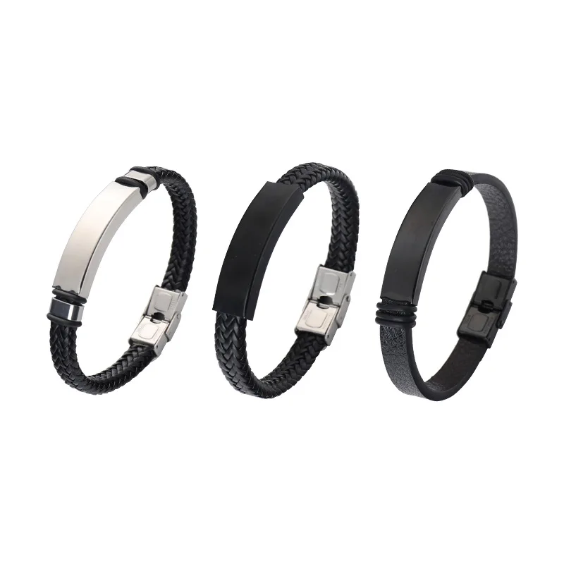 Stainless Steel Mirror Finish Slider Patterned Tube Beads Slide Charm for Silicon Bracelets Jewelry Making Accessories