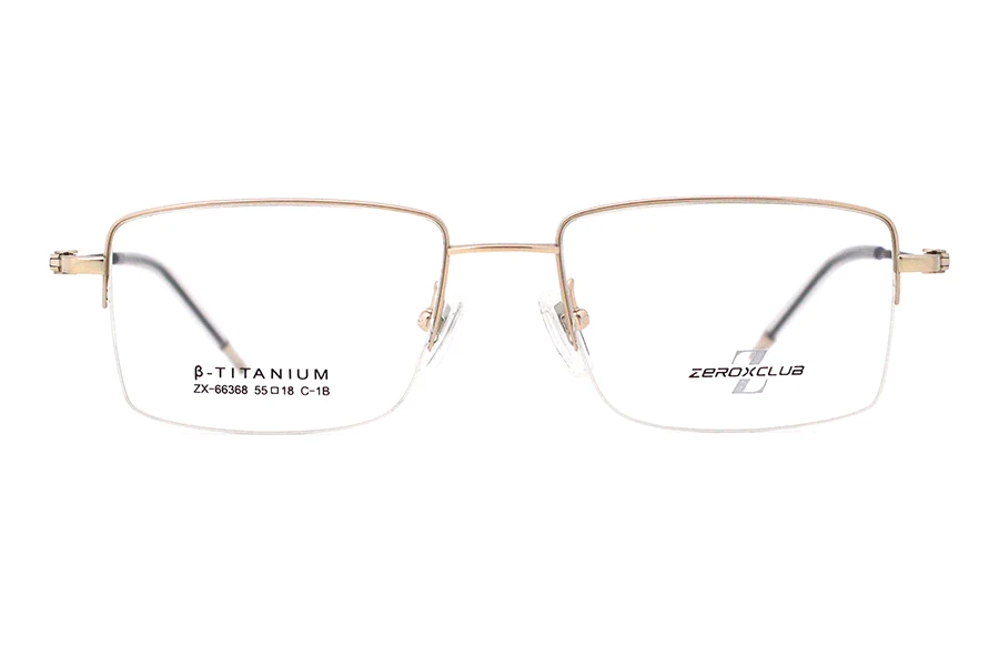 写真 Wholesale Trendy Highclass Semi-Rimless Titanium Eyeglasses