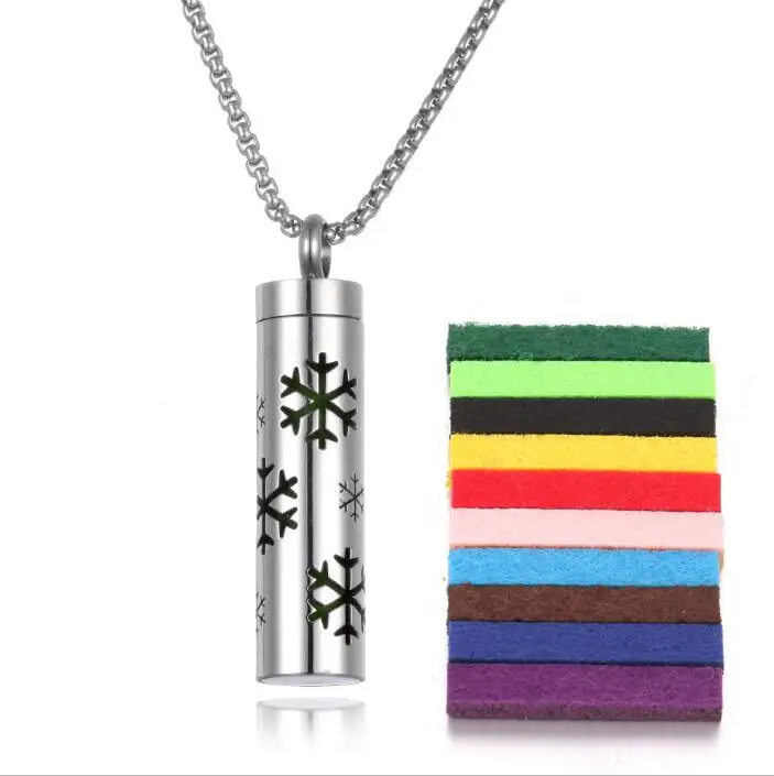 Wholesale Aromatherapy Jewelry Necklace Essential Oil Diffuser Necklace Stainless Steel Open Locket Aroma Scent Perfume Necklace