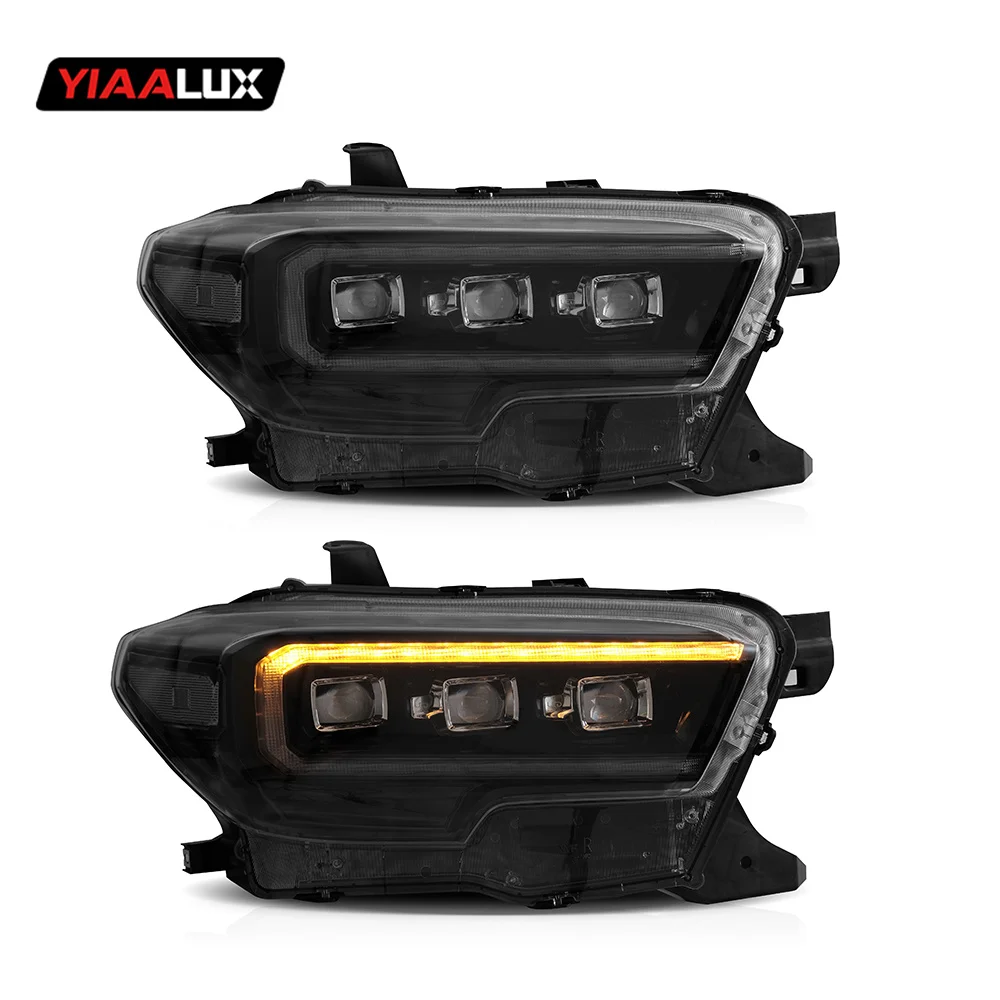 Vland Full LED Headlights Car Front Lamp Assembly Welcome and Breathing Headlights 2015-2020 For Toyota Tacoma Headlight