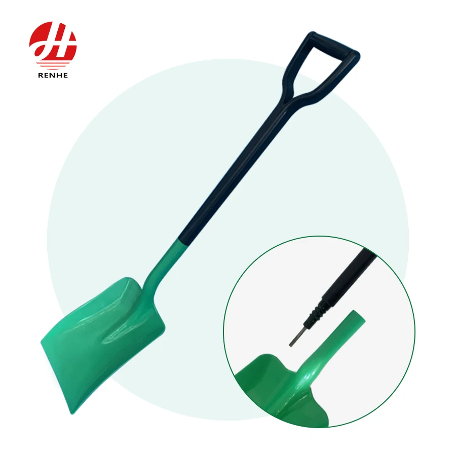 China Manufacturer Farm Tools PP Material Farm Detachable  Plastic Snow  Shovel with Fiberglass  Handle