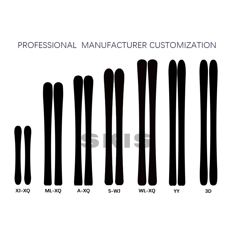 STEPSNOW Customized Design Winter Sport Equipment Set Personalized Ski Bindings Boots Wood Construction Wholesale