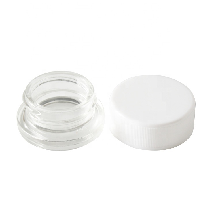 Makeup  Eyeliner Container Packaging Empty Round Matte Black Lid Cosmetic Eyeshadow Mini Jar 5g