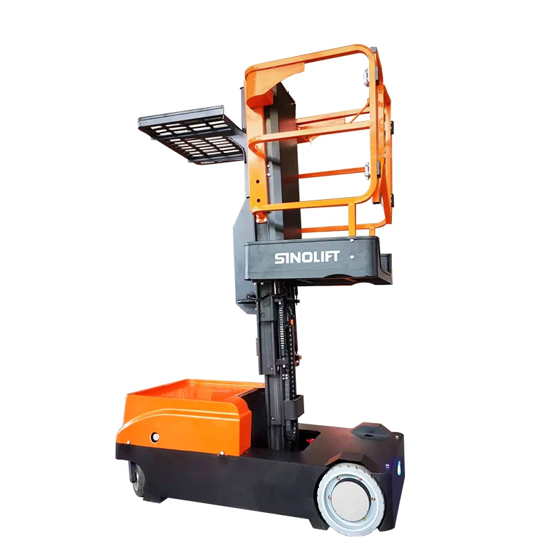 SINOLIFT  OPC Electric Material Vertical Order Picker With Height of Platform 4000mm