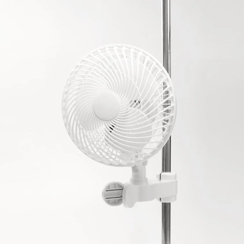 6 Inch Grow Tent Fan with Two Speeds Quiet Monkey Fan Oscillating Pole Mount Clip on Fan for Indoor Gardening and Hydroponics