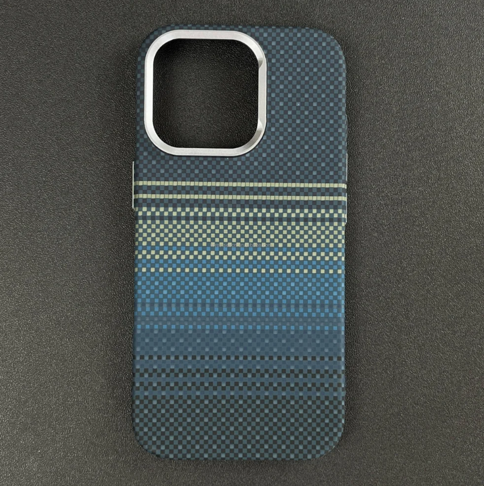 No Real Carbon Fiber Non-magnetic or Magnetic Mobile Phone Case for iPhone 17 17 Pro Max iPhone Case