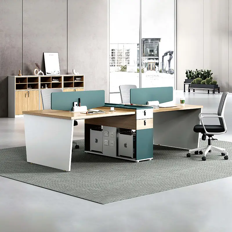 Modern Design Staff Workastation Office Furniture Set Nordic Wooden 4  Person Office Desk - Buy Workstation,Office Furniture Set,Office Desk 4  Person Product on 