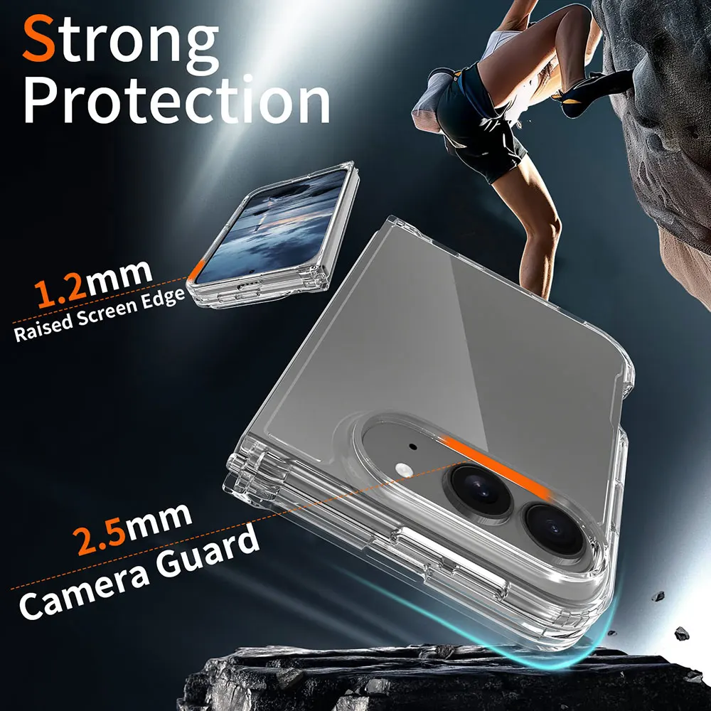 product for laudtec foldable tpu pc mobile phone shell customize oem odm transparent fold phone case for iphone 18 fold-5