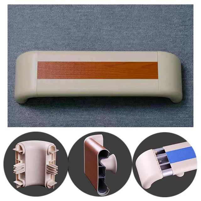 
Антибактериальные ПВХ пластиковые Лестничные Поручни для использования в больницах 