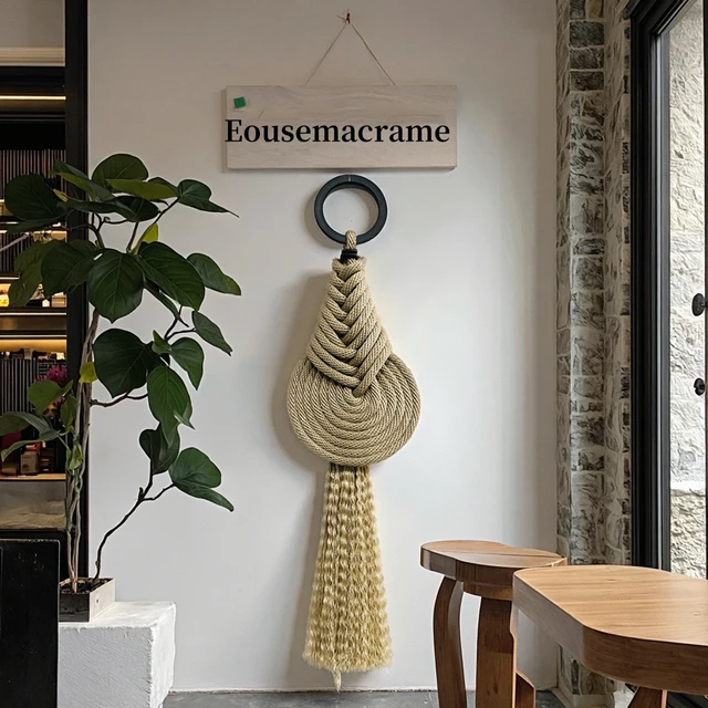 Customized Bohemian Handwoven Wall Hanging Decor Tassel Art Decor Style Wall Decoration for Home Living Room Hanging Ornaments