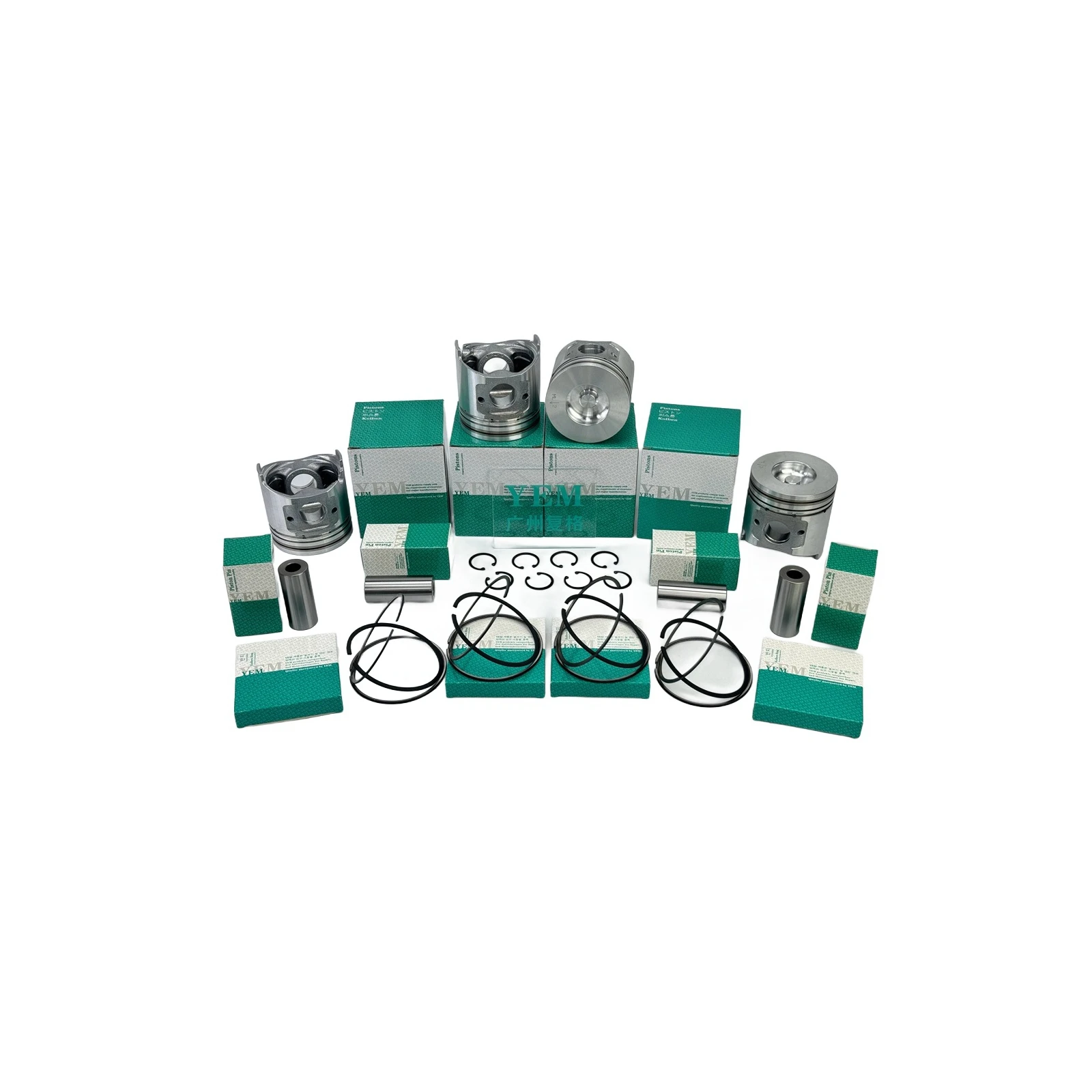 4FG1 4HA1 4HE1 4HF1 Piston Kit for Isuzu RIK Ring ART Piston Aftermarket Engine Parts