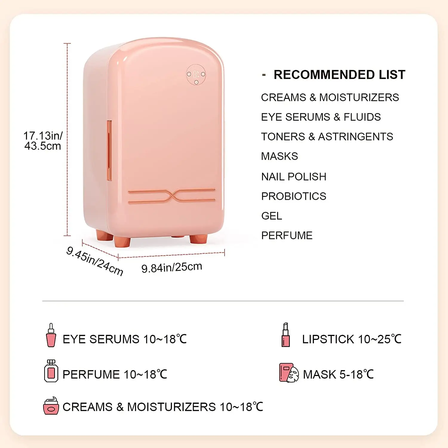 Wholesale 12l Cosmetic Refrigerator Mini Fridge Constant Temperature