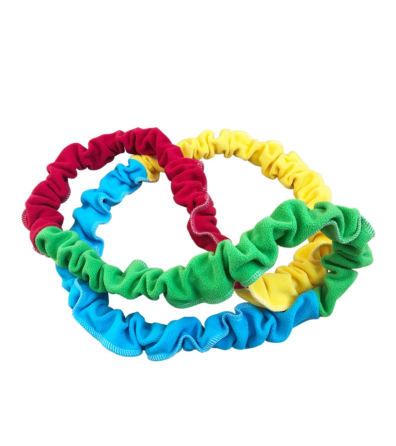 Colorful Cloth Sleeve Stretch Rope Elastic Fitness Resistance Bands Exercise Band Game Toys