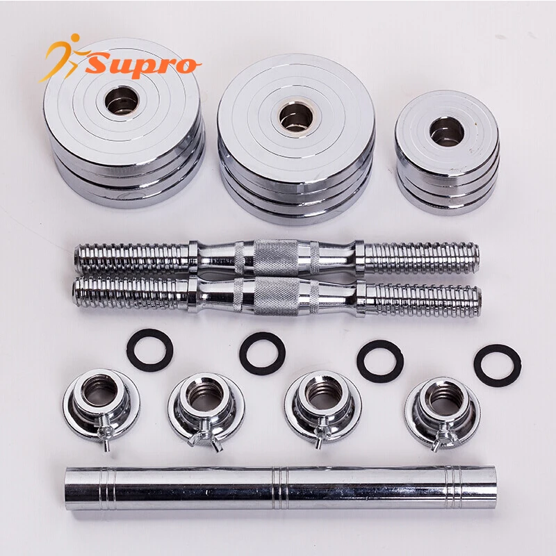 Supro50kg Barbell Dumbbell Set Adjustable Dumbbell Set Gym Equipment ...