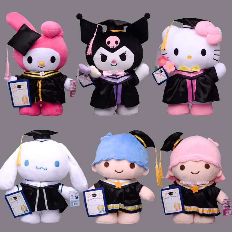 Multi Colors Anime Plush Sanrioed Kuromi Melody Cute Cartoon Pattern