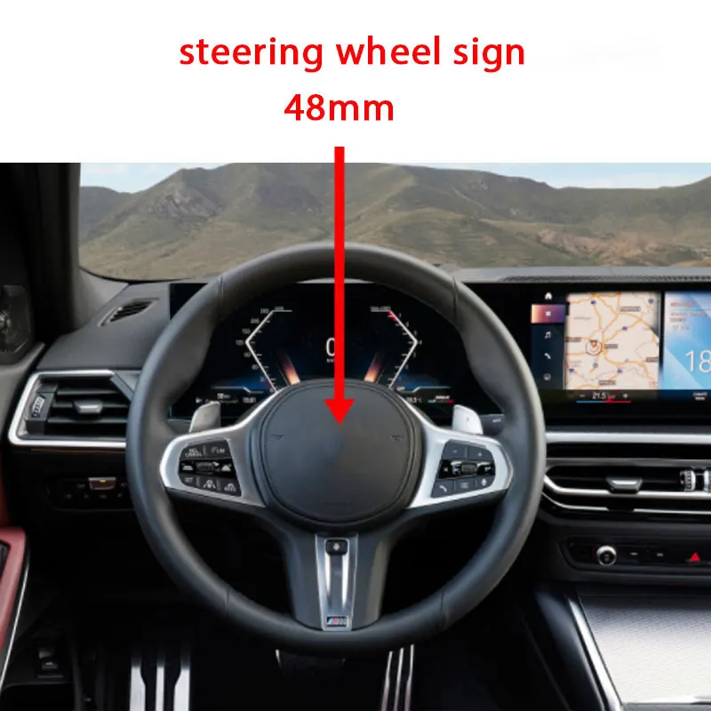 Эмблема решетки радиатора для BMW e46 e90 e60 f10 f30 e92, центральный оригинальный значок на рулевое колесо, логотип багажника, аксессуары, автомобильные наклейки