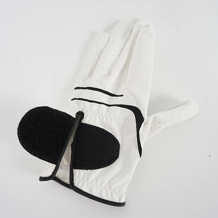 Soft Feel Breathable New Design White And Black Cabretta Leather Men's