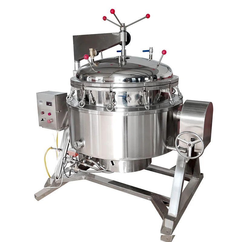 Lonkia Customized Large Capacity High Pressure Cooking Pot Commercial Gas Steam Heating Large Heating Area Pressure Cooker