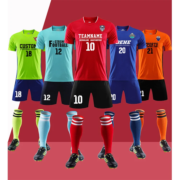 Custom Printing Children Football Uniform Training Uniform Quick Dry
