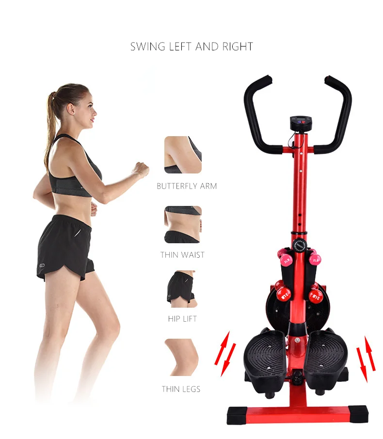 Многофункциональный шаговый тренажер для аэробных тренировок домашний мини-Педальный Тренажер с лентой