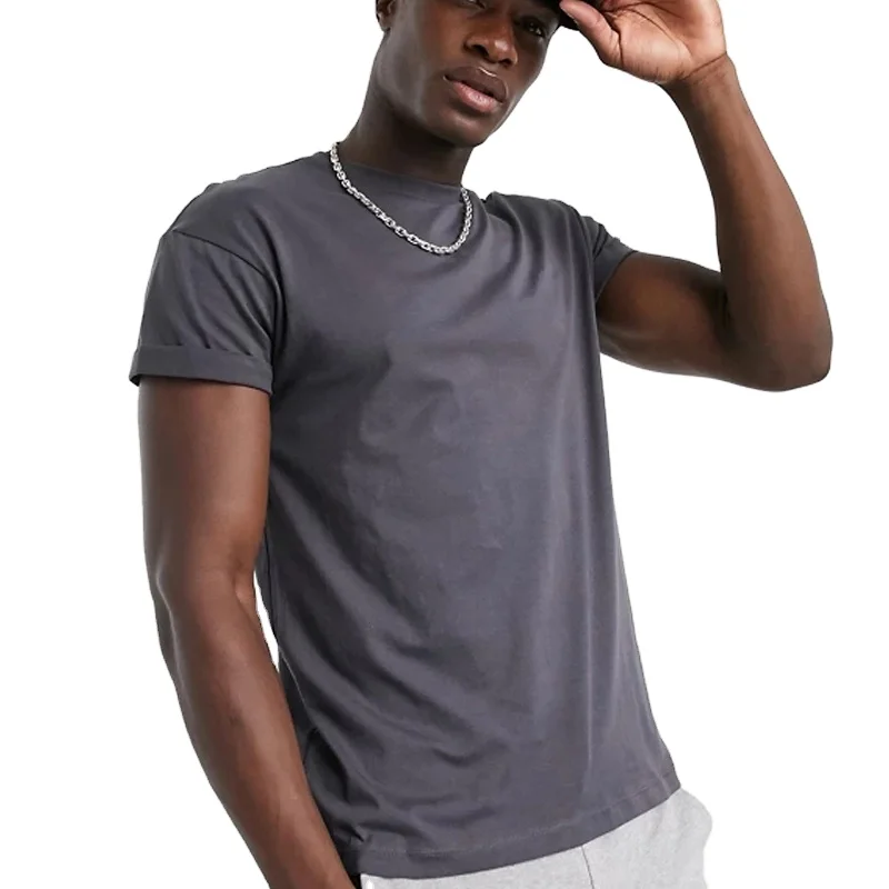 Spandex Plain Round Neck Tshirt Plain 