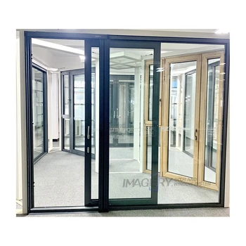 glass Aluminum glass sliding door high quality Low-e double glass aluminium sliding doors system