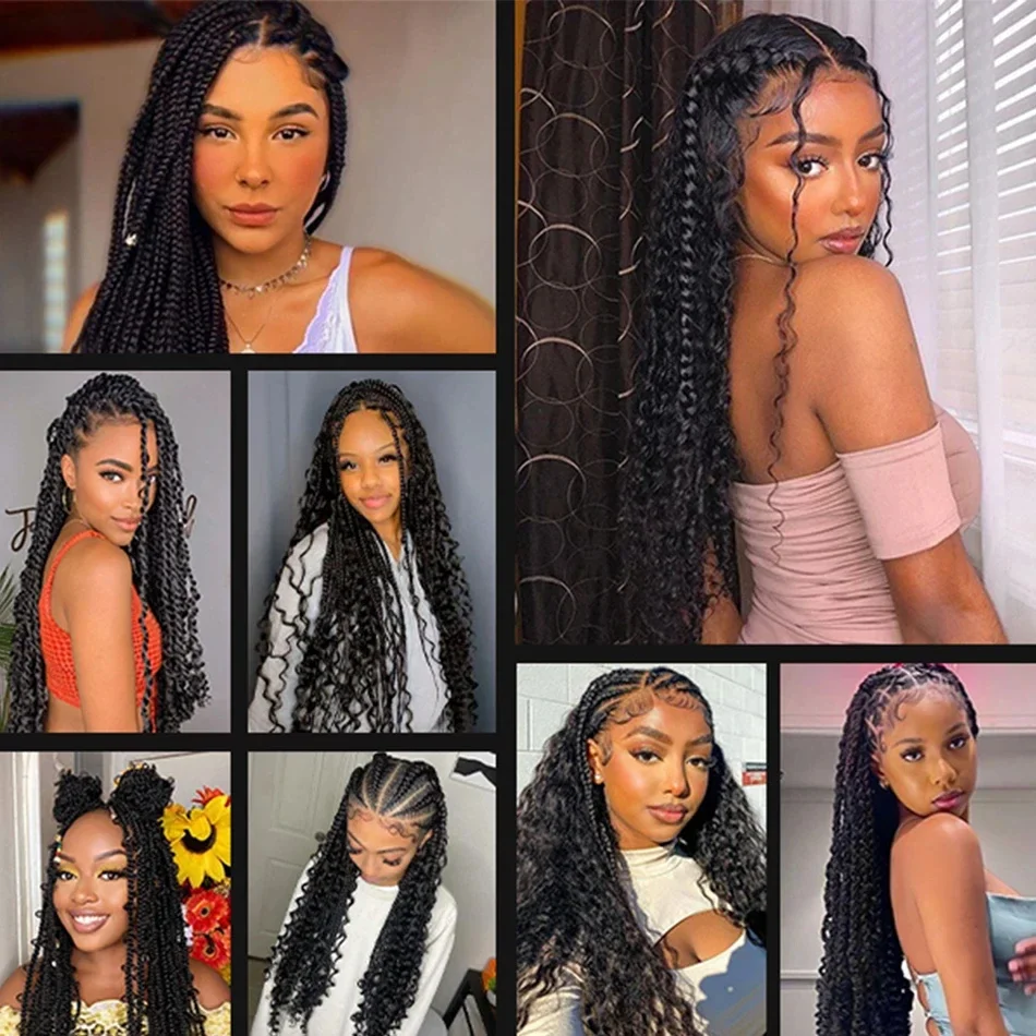 Capelli umani ondulati a doppia trama per intrecciature all'ingrosso_voghion.com