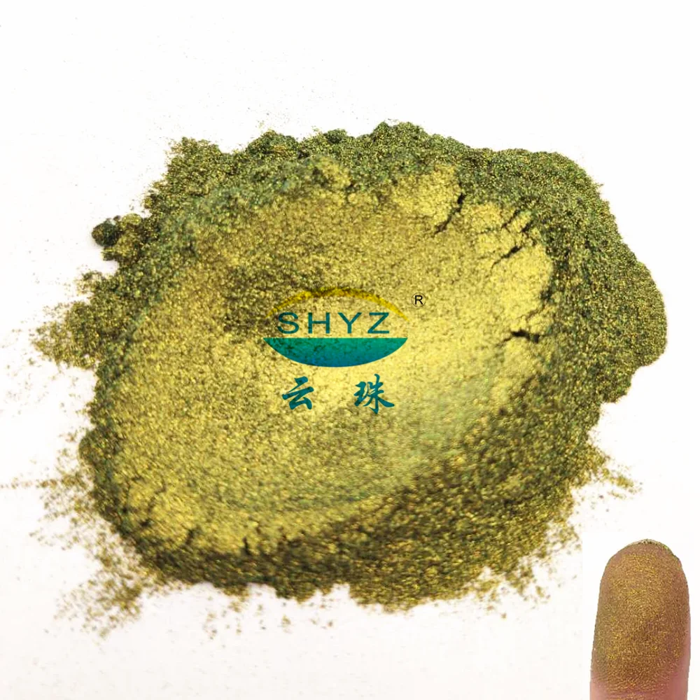 YunZhu Non-Toxic Gold Cosmetic Pigment Handmade Soap Making Colorants Phlogopite Mica Powder for Skin