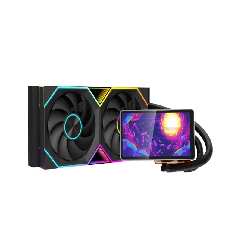 Jungle Leopard Proflow 240/360 CPU Cooler with LCD Smart Screen