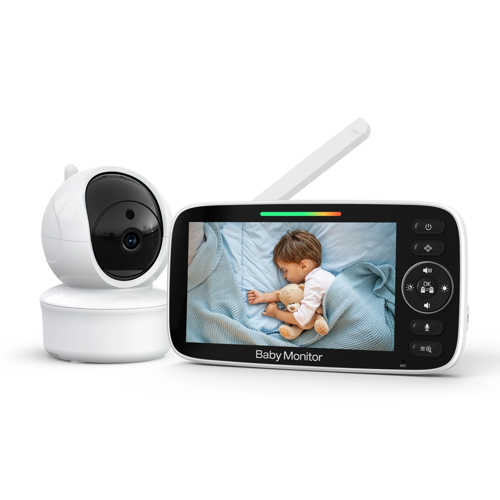 Baby Video Monitor — White / Night Vision